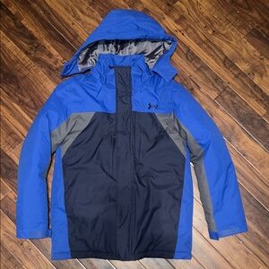 Under Armour Boys Vibrant Blue and Charcoal Jacket